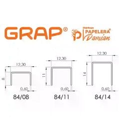 Grampas 84/08 para tapicería Grap caja x 16.000