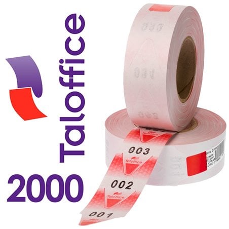 Rollo de numeros para turnos 2000 numeros 3 cifras TalOffice