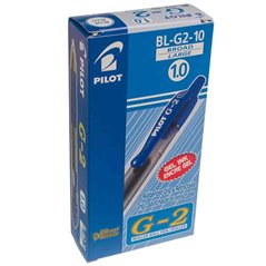Lapicera Pilot G2 retractil Roller tinta gel 1 mm trazo grueso Boligrafo con grip