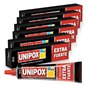 Pack de 6 pomos de pegamento universal Unipox Extra Fuerte de 100 ml con sus estuches