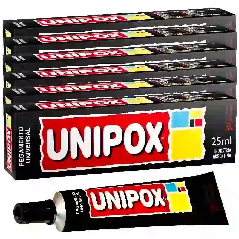 Unipox Pegamento universal pomo 25 ml Pack 6 unidades Adhesivo Unipox Pegamento universal pomo 25 ml Pack 6 unidades Adhesivo