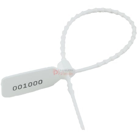 Precinto de seguridad Cola De Raton Numerados 25cm pack 100