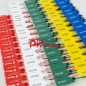 Planchas de precintos numerados en rojo, blanco, verde, amarillo y azul