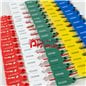 Planchas de precintos numerados en blanco, rojo, verde, amarillo y azul