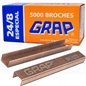 Broches 24/8 Cobreados Extra chatos Grap 12 cajas de 5000u Broches 24/8 Cobreados Extra chatos Grap 12 cajas de 5000u