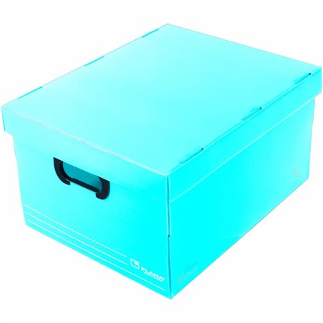 Caja plástica con tapa grande Plana 804 45,5x35,5x25,5 cm - Pack x10