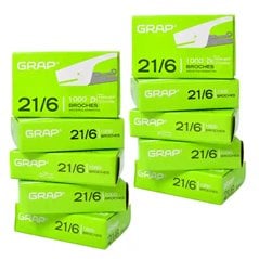 Broches Grap 21/6 1000 Caja de 100 cajitas