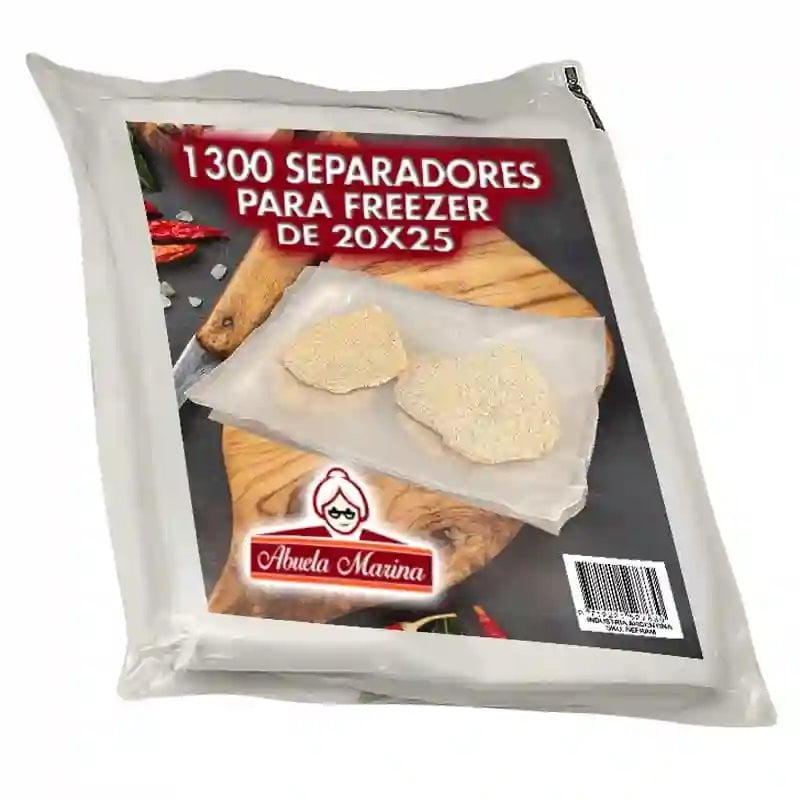 Separadores para freezer fiambre y comida folex 20x25 Separadores para freezer fiambre y comida folex 20x25