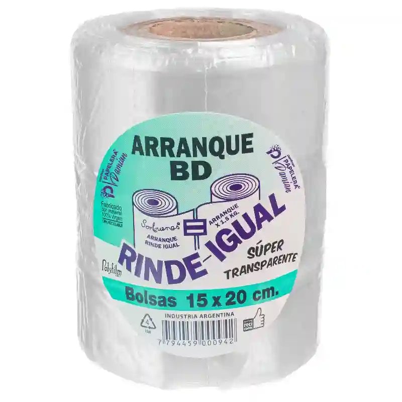 Bolsas Transparentes 15x20 Baja Densidad en Rollo