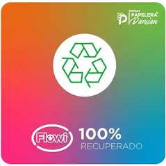 Bolsa de basura o residuo 50x70 Flowi antigoteos rollo 20u