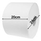 Rollo de papel industrial limpieza blanco bobina 20cm Rollo de papel industrial limpieza blanco bobina 20cm