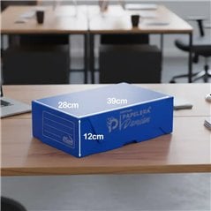 Cajas de archivo Legajo plasticas PLANA 12cm 703 Pack 25