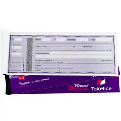 Pagare en pesos sin protesto Talonario Tal-Office 403 talon