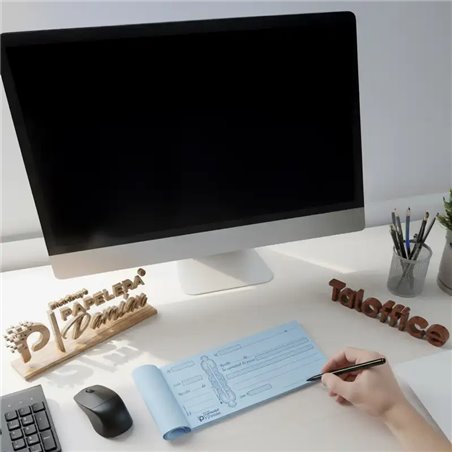 Recibo recibi mediano con talon Tal-Office 408