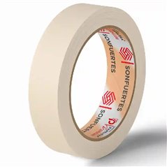 Cinta de papel 24mm Sonfuertes rollo de 50 mt autoadhesiva