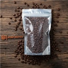 Doypack Bolsa Metalizado ventana transparente 16x25 zipper