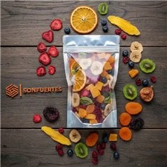 Doypack Bolsa Metalizado ventana transparente 16x25 zipper