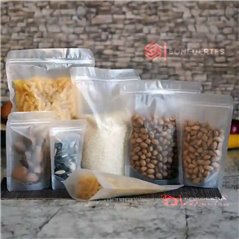 Doypack Bolsas transparentes 20x30 cm con cierre zipper x50u