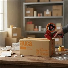 Cinta Frágil Naranja para embalaje adhesiva 48mm x 50m rollo