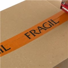 Cinta Frágil Naranja para embalaje adhesiva 48mm x 50m rollo