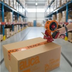 Cinta Frágil Naranja para embalaje adhesiva 48mm x 50m rollo