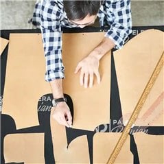 Vista cenital de la bobina de papel kraft de 1,60 m