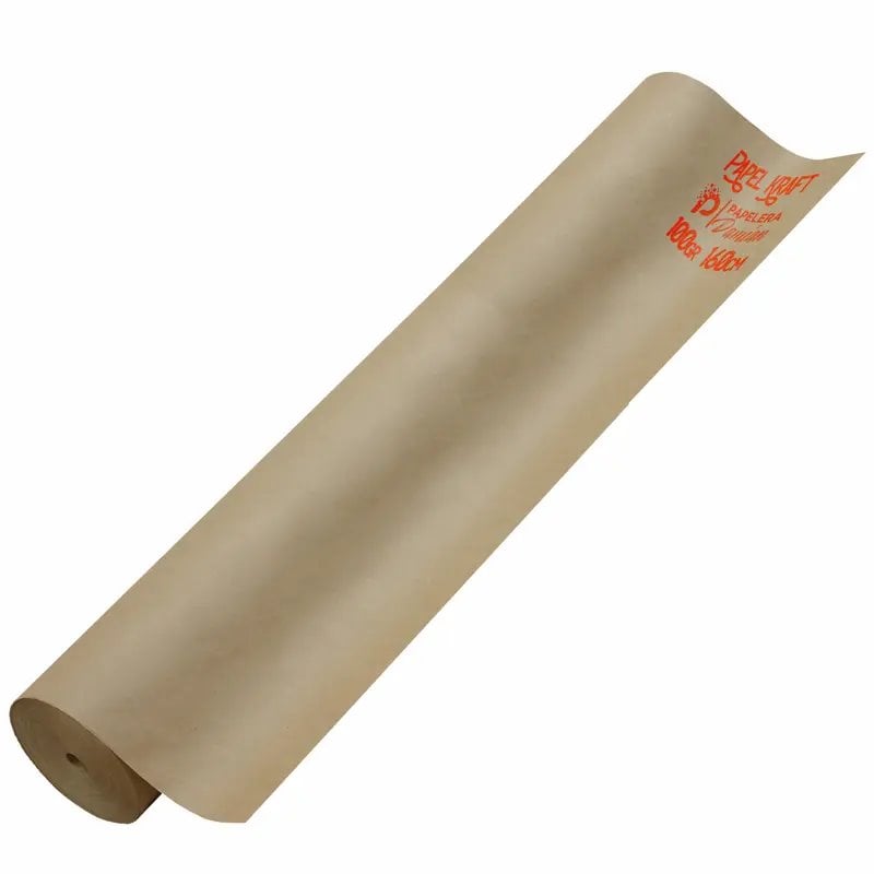 Bobina de papel kraft 160 cm 100 g marrón para tizadas y moldería - Papelera Damián