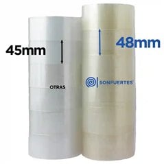 Cinta adhesiva para embalaje 48x100​ SonFuertes ESPIRAL