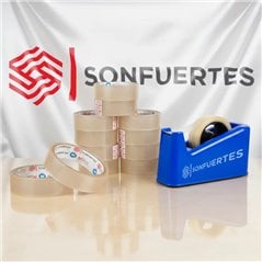 Cinta confitera adhesiva ancha transparente 24mm 50 metros