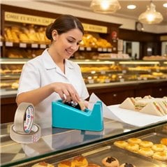 Cinta transparente ancha adhesiva 24mm 50mt Caja 144 rollos