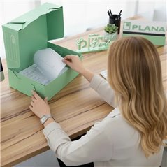 Caja de archivo Oficio plástica Plana 701 12 cm - Pack x25