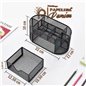 Organizador de escritorio Malla metalica 9 compart con cajon Organizador de escritorio Malla metalica 9 compart con cajon