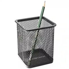 Portalapices para escritorio de malla metal para escritorio