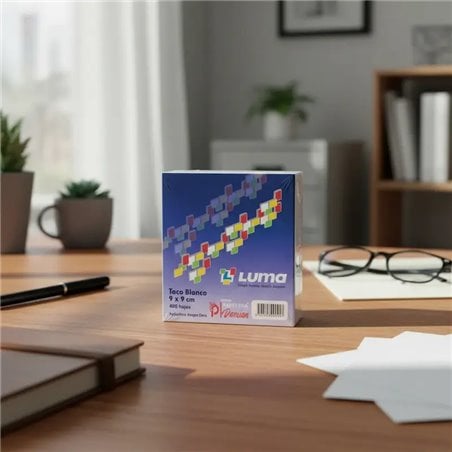 Taco 9x9 blanco Luma 400 hojas