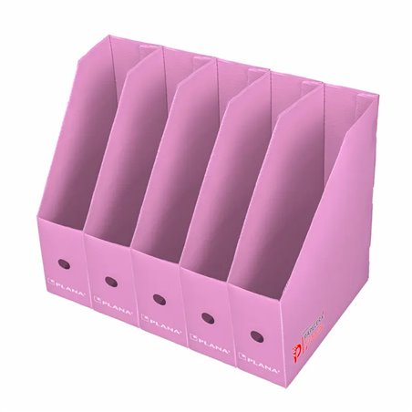 Revistero plástico organizador Plana 818 — oficio y A4, varios colores