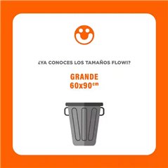 Bolsas de Residuos para Consorcios 60x90 Flowi reforzada antigoteo negras Caja de 24 rollos x10u 240 bolsas