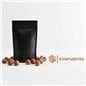 Detalle del cierre zipper resellable de la bolsa stand up negra 12x18 Detalle del cierre zipper resellable de la bolsa stand up negra 12x18