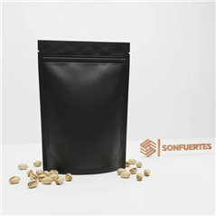 Bolsas Stand Up Negras 16x24 Cierre Hermetico opacas pack 50
