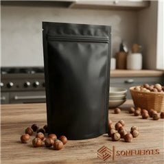 Bolsas Stand Up Negras 20x30 Cierre Hermetico opacas pack 50