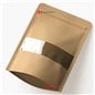 Bolsa doypack kraft 12x18 cm vacía, con el fuelle de base y el cierre zipper a la vista Bolsa doypack kraft 12x18 cm vacía, con el fuelle de base y el cierre zipper a la vista