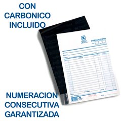 Talonario Remito duplicado grande Presupuesto OBRA TalOffice