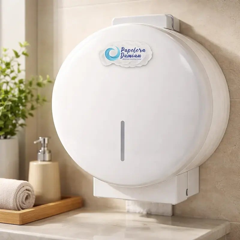 Dispenser de papel higienico Jumbo hasta 350mt para pared Dispenser de papel higienico Jumbo hasta 350mt para pared