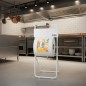 Dispenser de papel para manos de pie porta bobina industrial