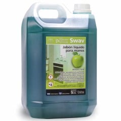 Jabon Liquido Para Manos 5 Litros Swav Esencia Manzana verde