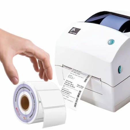 Etiqueta termica 80x50 mm rollo de 500 etiquetas adhesivas