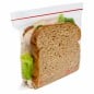 Bolsa hermética SonFuertes® con sándwich — cierre zip transparente cristal Bolsa hermética SonFuertes® con sándwich — cierre zip transparente cristal