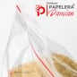 Detalle cierre zip bolsa hermética SonFuertes® 60 micrones polietileno virgen Detalle cierre zip bolsa hermética SonFuertes® 60 micrones polietileno virgen