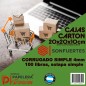 Cajas de cartón 20x20x10 corrugado kraft - SonFuertes® Cajas de cartón 20x20x10 corrugado kraft - SonFuertes®