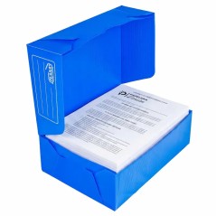 Caja de archivo A4 PLANA 705 con su capacidad de ~550 hojas de documentos