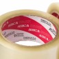 Etiqueta de la cinta AUCA: FAMYCA S.A. Industria Argentina, distribuidor autorizado Papelera Damián